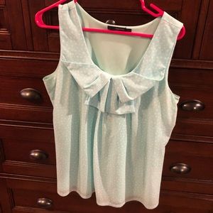 Mint green dressy top